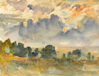 Zonsondergang, 1915